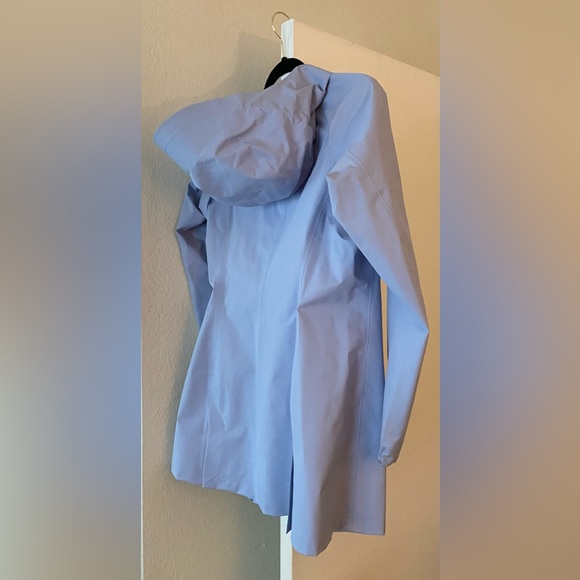 Arc'teryx ☔️ Jacket Codetta Gore-Tex Hooded soft Blue Sz Small - Picture 4 of 6